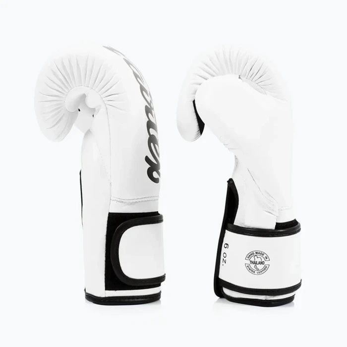 Рукавички боксерські з бинтами Fairtex BGV14 16 унцій, білі
