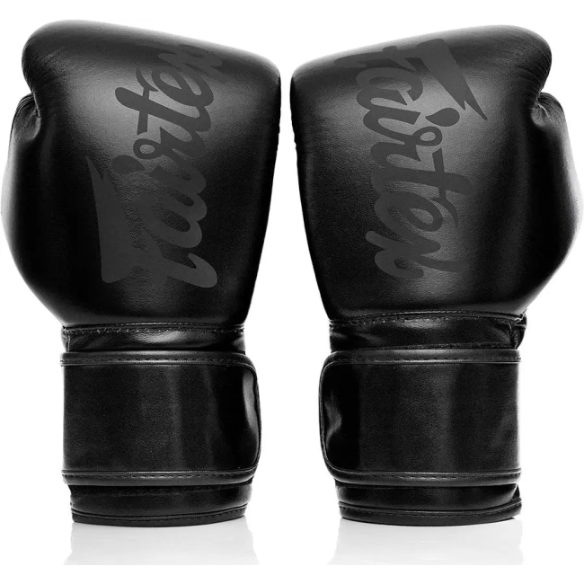 Перчатки боксерские с бинтами Fairtex BGV14SB 12 унций, черные