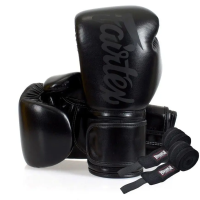 Рукавички боксерські з бинтами Fairtex BGV14SB 12 унцій, чорні