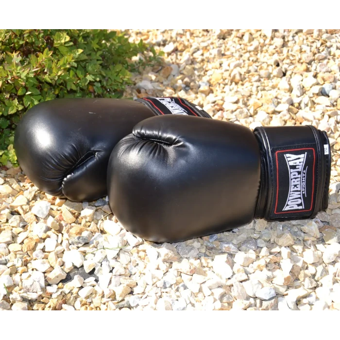 Рукавички боксерські PowerPlay 3004 Classic 18 унцій, чорні