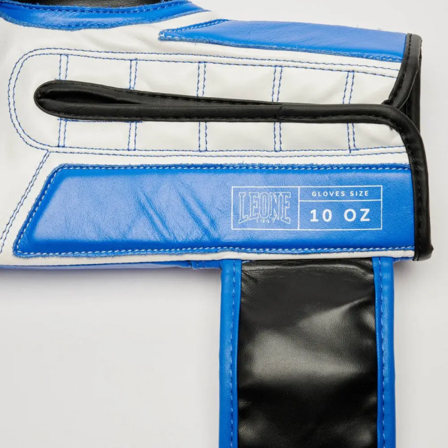 Перчатки боксерские с бинтами Leone GN208 ICONIC размер 16 унций, синие