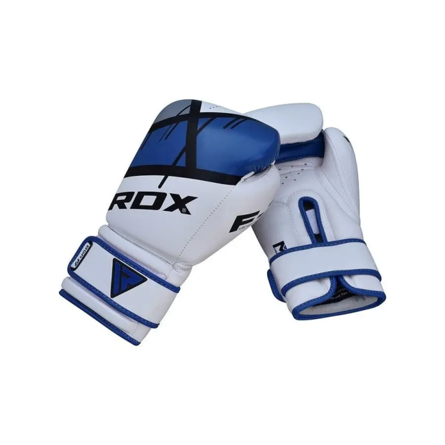 Рукавички боксерські з капою RDX F7 Ego розмір 10 унцій, біло-сині