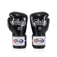 Перчатки боксерские с бинтами Fairtex Super Sparring BGV5 10 унций, черные
