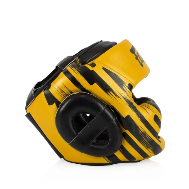 Шолом боксерський закритий Fairtex HG16 розмір XL, жовтий