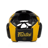 Шлем боксерский закрытый Fairtex HG16 размер XL, желтый