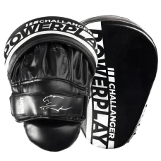 Лапи боксерські PowerPlay 3041 Challanger чорно-білі
