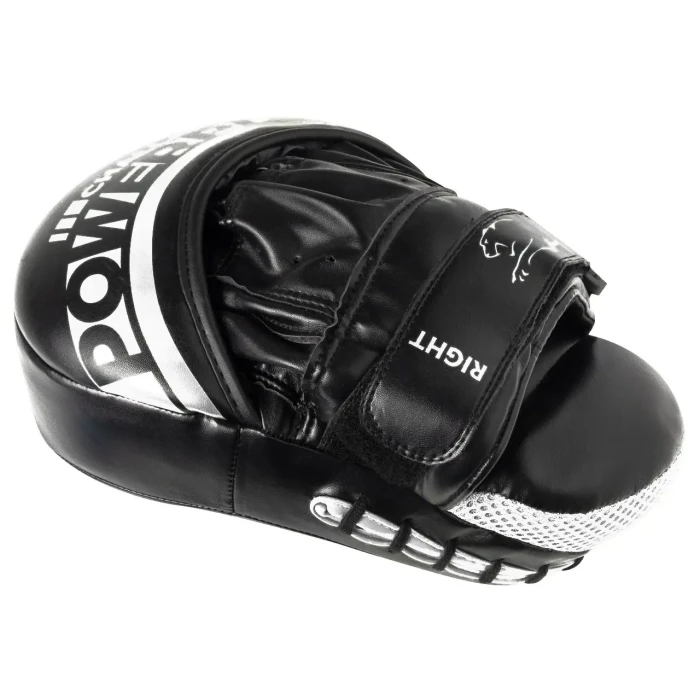 Лапи боксерські PowerPlay 3041 Challanger чорно-білі