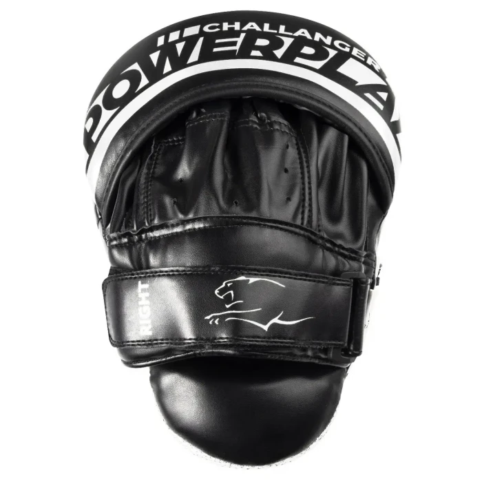 Лапи боксерські PowerPlay 3041 Challanger чорно-білі
