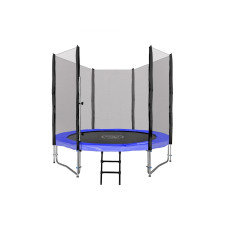 Батут SkyRamiz с наружной сеткой 8 футов 244 см черно-синий