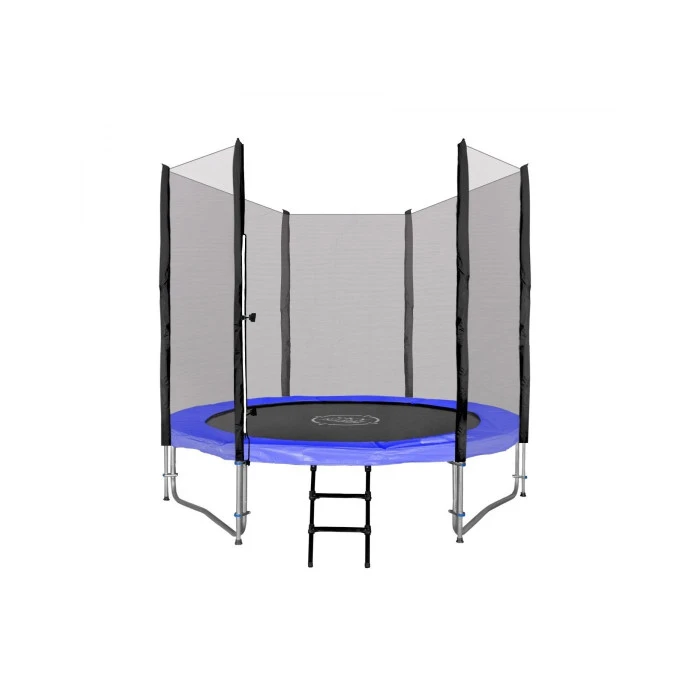 Батут SkyRamiz с наружной сеткой 8 футов 244 см черно-синий