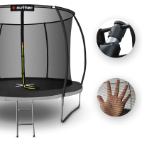 Батут OUTTEC Pumpkin с внутренней сеткой 8 футов 252 см черно-серый