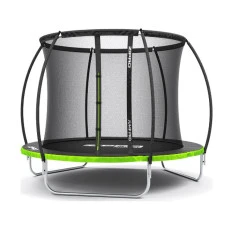 Батут Zipro Jump Pro Premium з внутрішньою сіткою 8 футів 252 см чорно-зелений