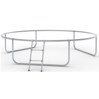 Батут Zipro Jump Pro Premium з внутрішньою сіткою 8 футів 252 см чорно-зелений