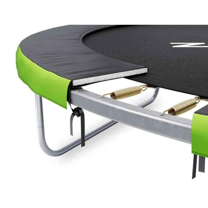 Батут Zipro Jump Pro Premium з внутрішньою сіткою 8 футів 252 см чорно-зелений