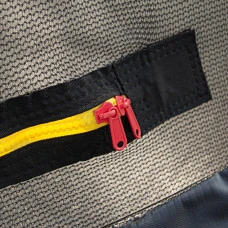 Батут inSPORTline Flea PRO с внутренней сеткой 244 см черный