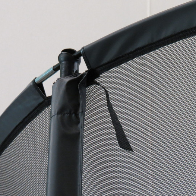 Батут MASTER Super с наружной сеткой 524 x 303 см черно-зеленый