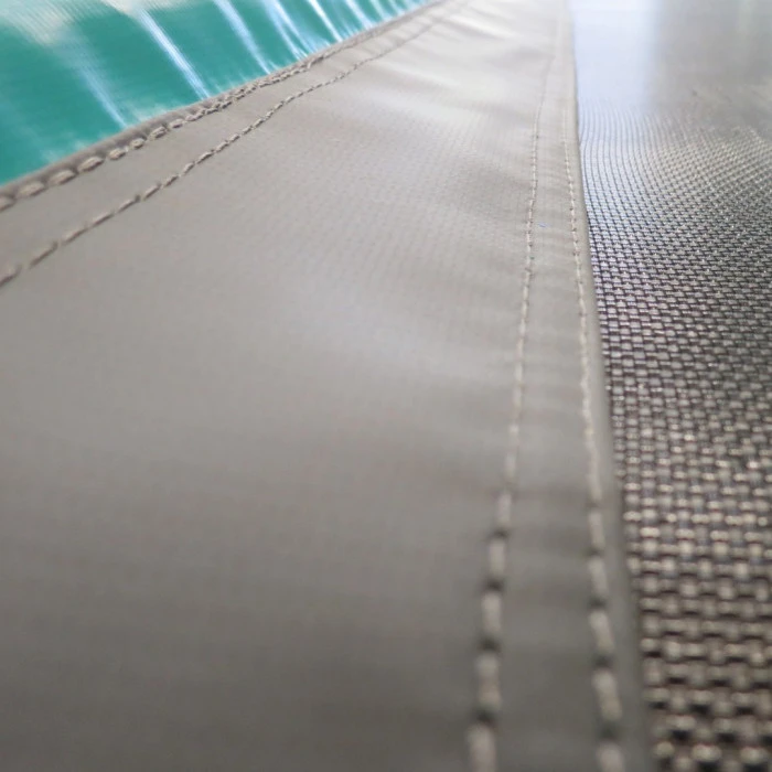 Батут MASTER Super с наружной сеткой 524 x 303 см черно-зеленый