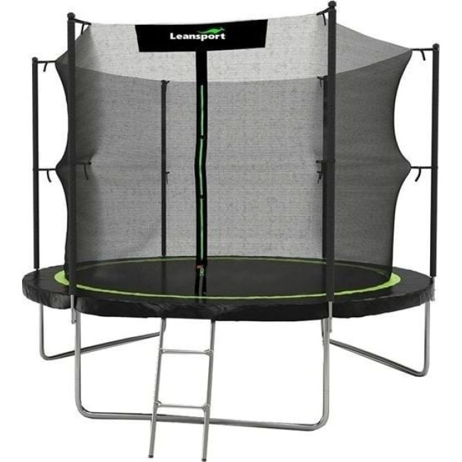 Батут Lean Sport Pro с внутренней сеткой 10 футов 305 см черный