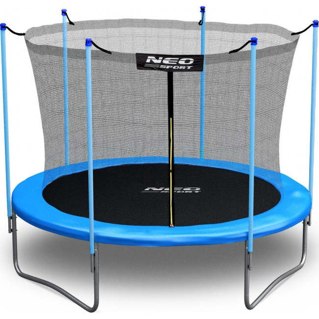 Батут Neo-Sport NS-10W181 с внутренней сеткой 10 фуит 312 см голубой