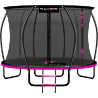 Батут THUNDER INSIDE ULTRA с внутренней сеткой 12 футов 374 см черно-розовый