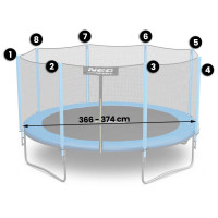 Захисна сітка для трампліна 374 см 12 футів Neo-Sport