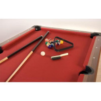 Більярдний стіл GamesPlanet Trendline Dawn 6ft + аксесуари, 184 x 108 x 82 см - коричнево-червоний