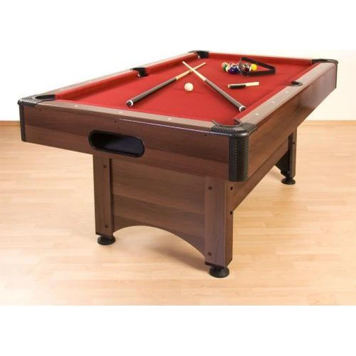 Бильярдный стол GamesPlanet Trendline Dawn 6ft + аксессуары, 184 x 108 x 82 см – коричнево-красный