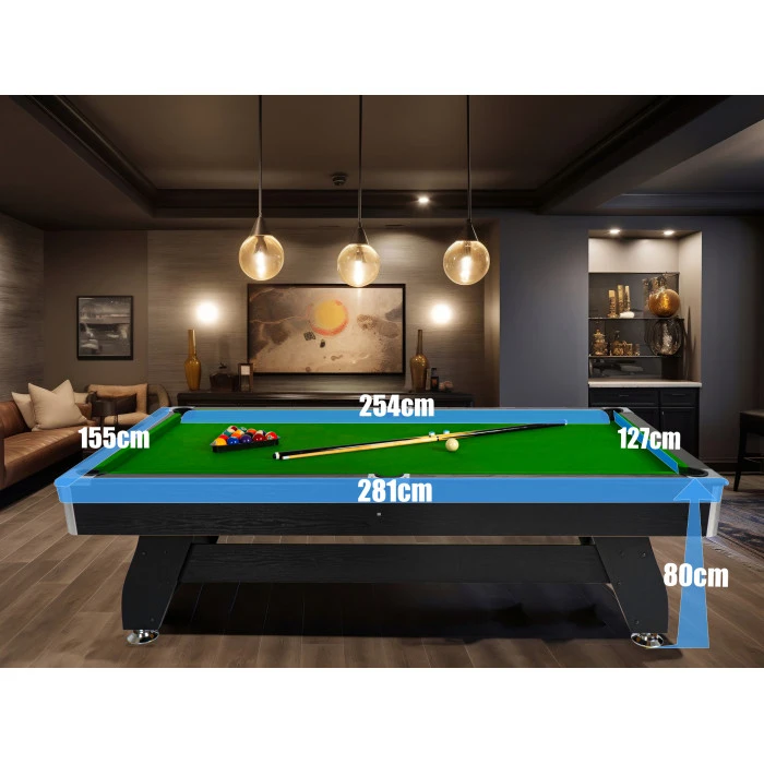 Бильярдный стол THUNDER 9FT – BOLD-BLACK-9FT