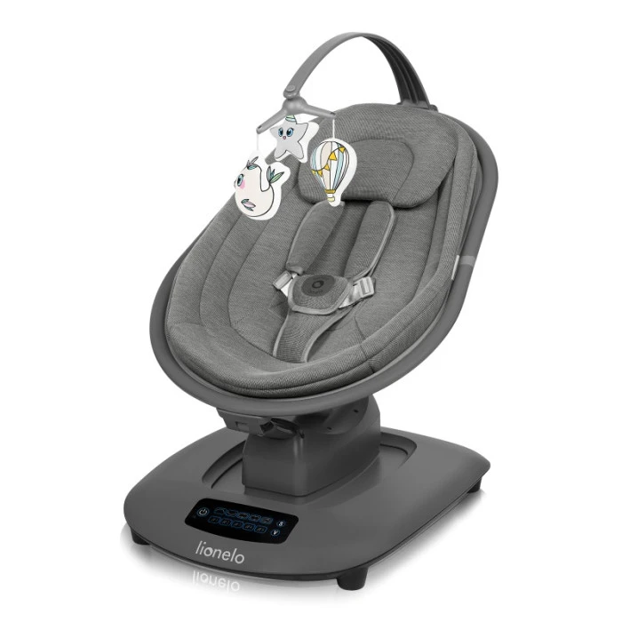 Крісло-гойдалка Lionelo BLOSSOM GREY CONCRETE