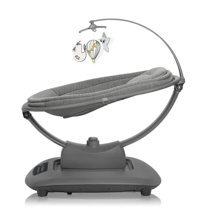 Крісло-гойдалка Lionelo BLOSSOM GREY CONCRETE