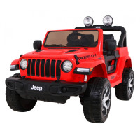 Дитяча акумуляторна машинка Jeep Wrangler Rubicon Червона