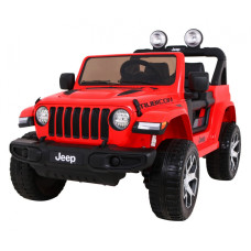 Детская аккумуляторная машинка Jeep Wrangler Rubicon Красная