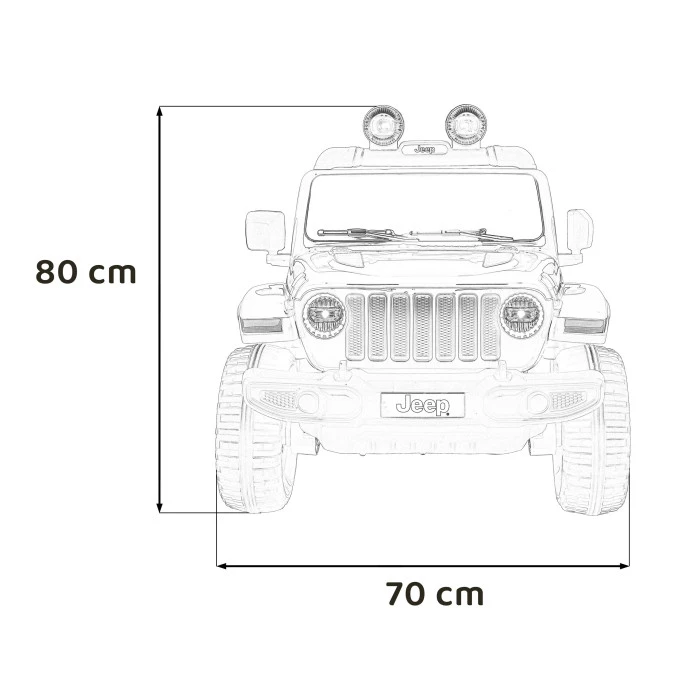 Дитяча акумуляторна машинка Jeep Wrangler Rubicon Червона