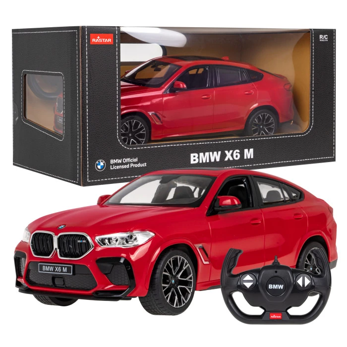 BMW X6 M красный RASTAR модель 1:14 Автомобиль дистанционного управления + пульт 2,4 ГГц