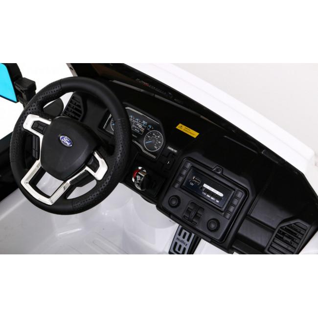 Дитяча акумуляторна машинка Ford Super Duty Біла