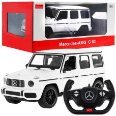 Автомобиль на дистанционном управлении + пульт 2,4 ГГц Mercedes-AMG G63 белый RASTAR модель 1:14