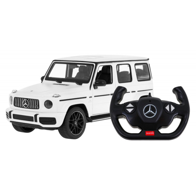Автомобиль на дистанционном управлении + пульт 2,4 ГГц Mercedes-AMG G63 белый RASTAR модель 1:14