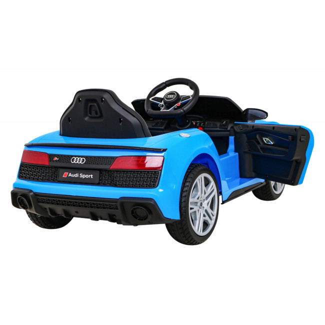 Детская аккумуляторная машинка Audi R8 LIFT Синяя