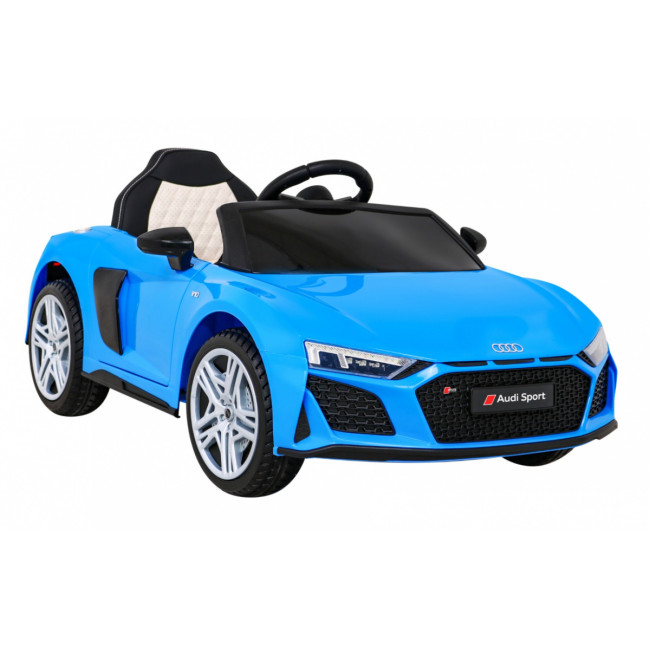 Детская аккумуляторная машинка Audi R8 LIFT Синяя