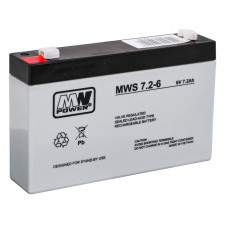 Аккумулятор гелевой 6V/7.2Ah для детского электромобиля