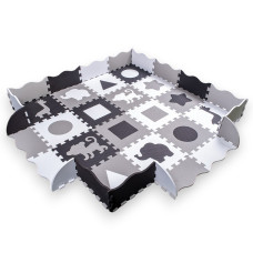 Пенопластовый пазл с манежем inSPORTline Trastino 30,5x30,5x1 см, 36 шт