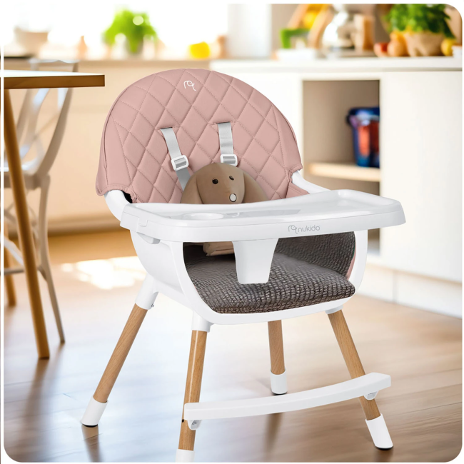 Стульчик для кормления Nukido Lilo розовый