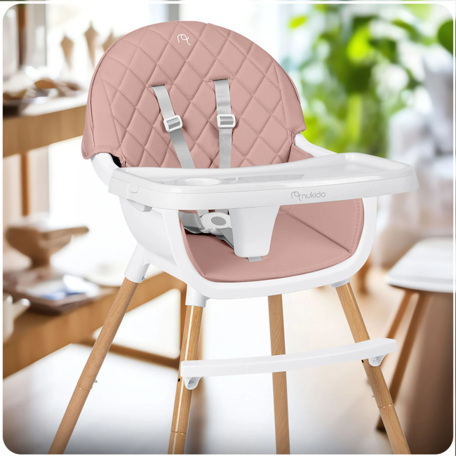 Стульчик для кормления Nukido Lilo розовый