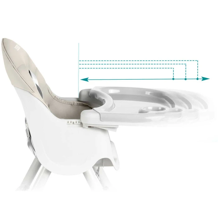 Стульчик для кормления со столиком Ricokids Milo серый