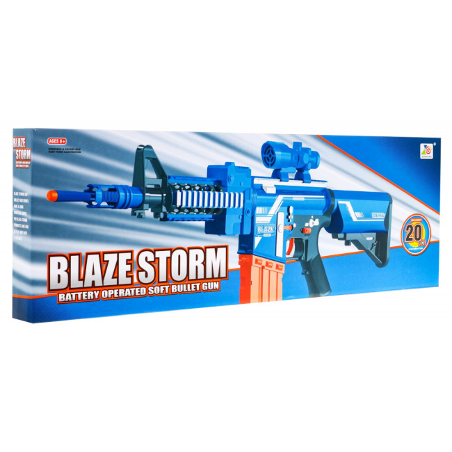 Детское автоматическое ружье 8+ Blaze Storm 20 длинных пенопластовых шаров + прицел