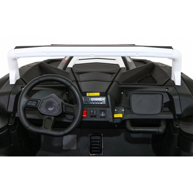 Детский аккумуляторный багги для 2 детей Белый