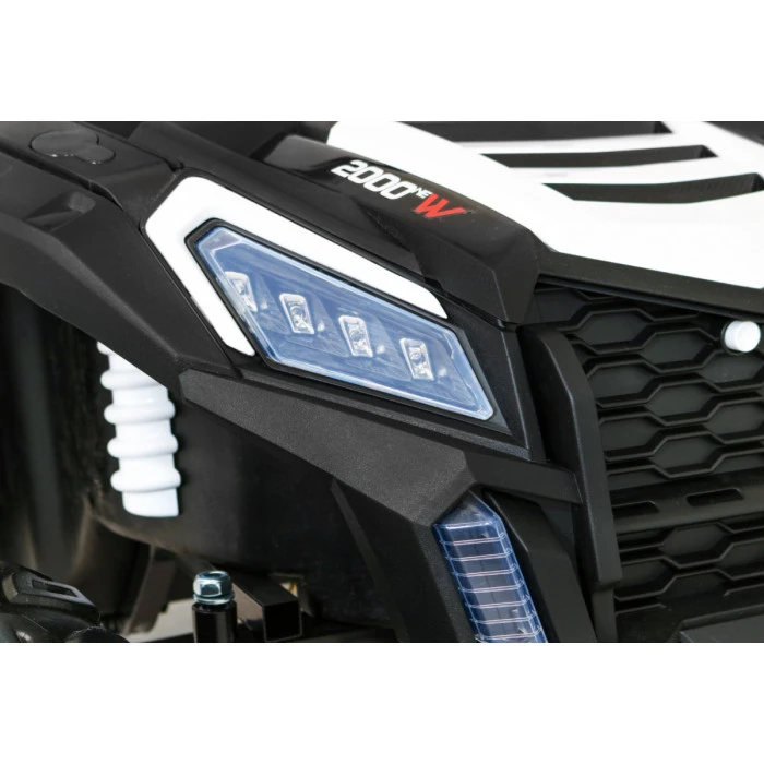 Дитячий акумуляторний баггі для 2 дітей Білий