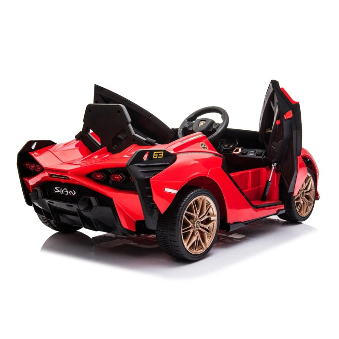 Lamborghini SIAN на аккумуляторе для детей Красный + Пульт + EVA + Free Start + Audio LED