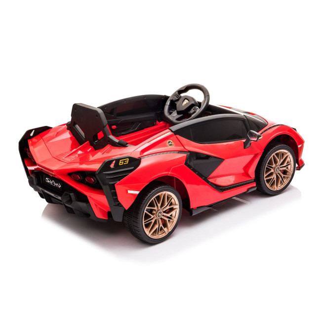 Lamborghini SIAN на аккумуляторе для детей Красный + Пульт + EVA + Free Start + Audio LED