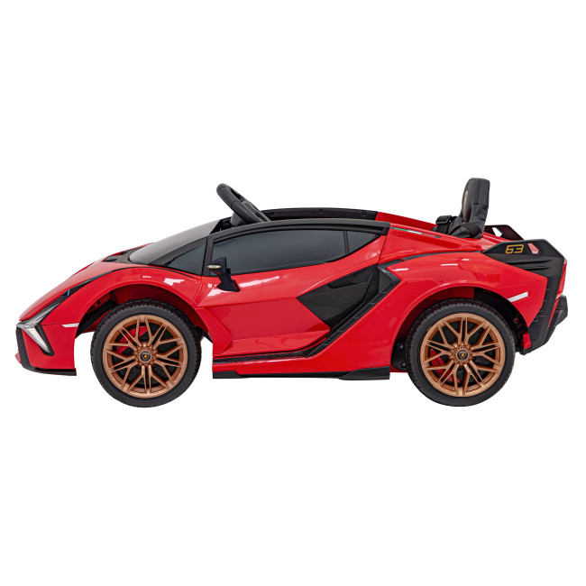 Lamborghini SIAN на аккумуляторе для детей Красный + Пульт + EVA + Free Start + Audio LED